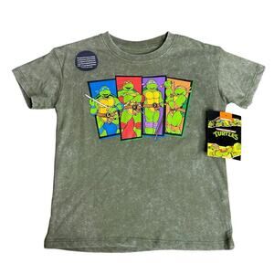 Teenage Mutant Ninja Turtles Green Toddler Short Sleeve Crewneck Tee 5T New